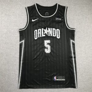 Magic 5 Paolo Banchero Black 2023 City Men Jersey