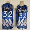 Magic 32 Shaquille O'Neal Blue Throwback Basketball Men Jersey