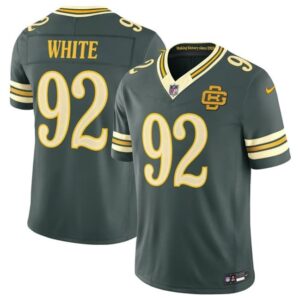 Green Bay Packers 92 Reggie White Dark Green 2026 Rivalries F.U.S.E. Vapor Limited Men Jersey