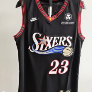 Philadelphia 76ers 23 LeBron James Black Men Jersey