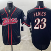 Philadelphia 76ers 23 LeBron James Black Baseball Vapor Limited Men Jersey