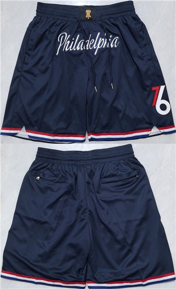 Philadelphia 76ers Navy Shorts (Run Small)