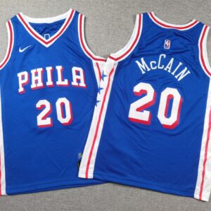 76ers 20 McCain Blue Youth Jersey
