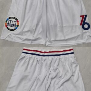 Philadelphia 76ers White Shorts (Run Small)