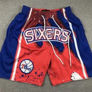 Philadelphia 76ers Red Just Don Shorts