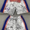 Philadelphia 76ers Gray Blue Shorts (Run Small)