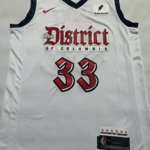 Wizards 33 Kyle Kuzma White Men Jersey