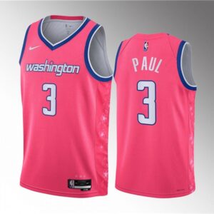 Wizards 3 Chris Paul Pink City Edition Men Jersey