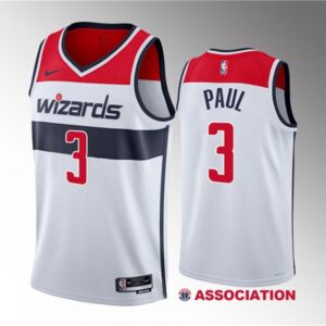 Wizards 3 Chris Paul White Association Edition Men Jersey