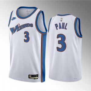 Wizards 3 Chris Paul White Classic Edition Men Jersey