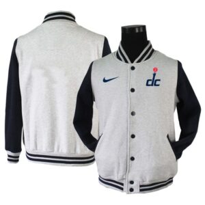 Washington Wizards Blank Grey Navy Wool Jacket
