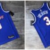 76ers 3 Allen Iverson Blue Hot-iron Men Jersey