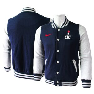 Washington Wizards Blank Navy Grey Wool Jacket