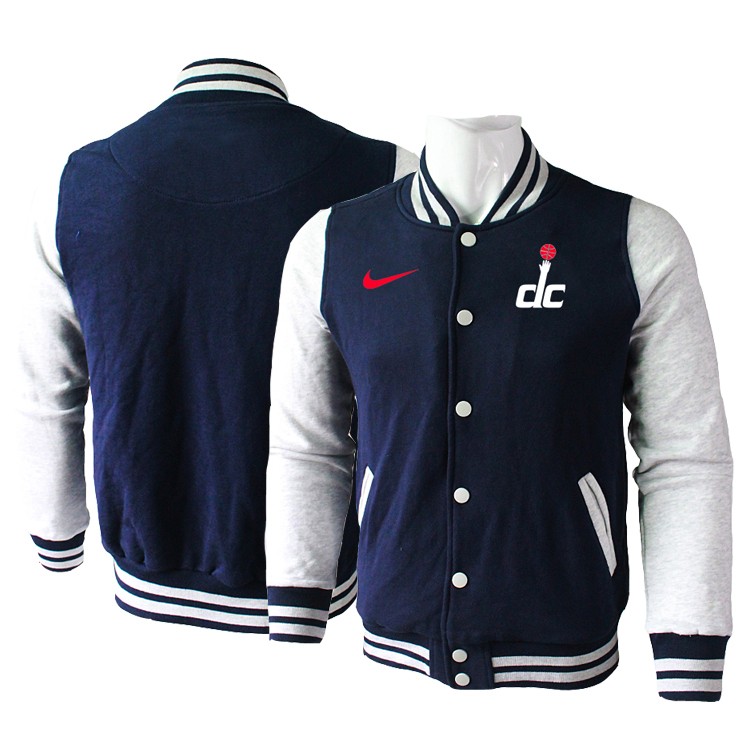Washington Wizards Blank Navy Grey Wool Jacket