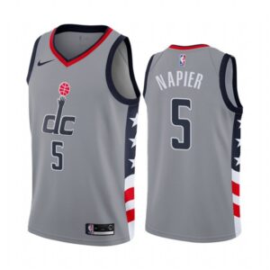 Wizards 5 Shabazz Napier Gray 2020-21 City Edition Men Jersey