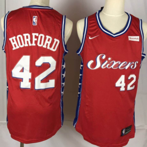 Philadelphia 76ers 42 Al Horford Red Men Jersey