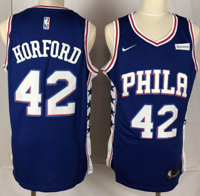 Philadelphia 76ers 42 Al Horford Blue Men Jersey