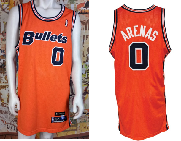 Wizards 0 Gilbert Arenas Bullets Throwback Jersey