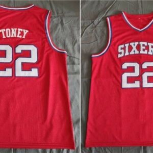 76ers 22 Andrew Toney Red Men Jersey