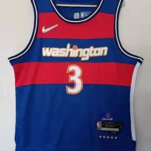 Wizards 3 Bradley Beal 75th Anniversary 2021_2022 Blue City Edition Men Jersey
