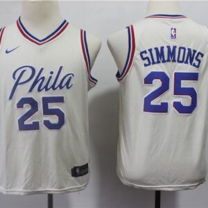76ers 25 Ben Simmons Cream City Edition Youth Jersey