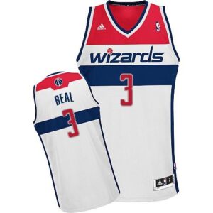 Wizards 3 Bradley Beal White Revolution 30 Men Jersey
