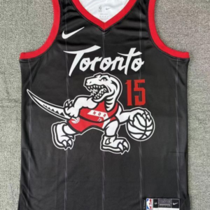 Raptors 15 Vince Carter Black 2025 City Men Jersey