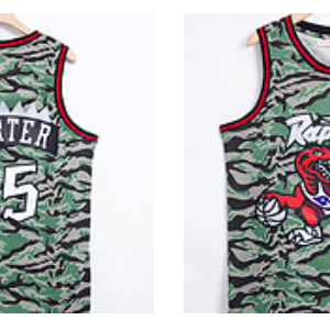 Raptors 15 Vince Carter Camo Men Jersey