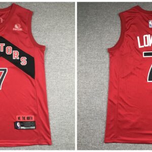 Raptors 7 Kyle Lowry Red Men Jersey