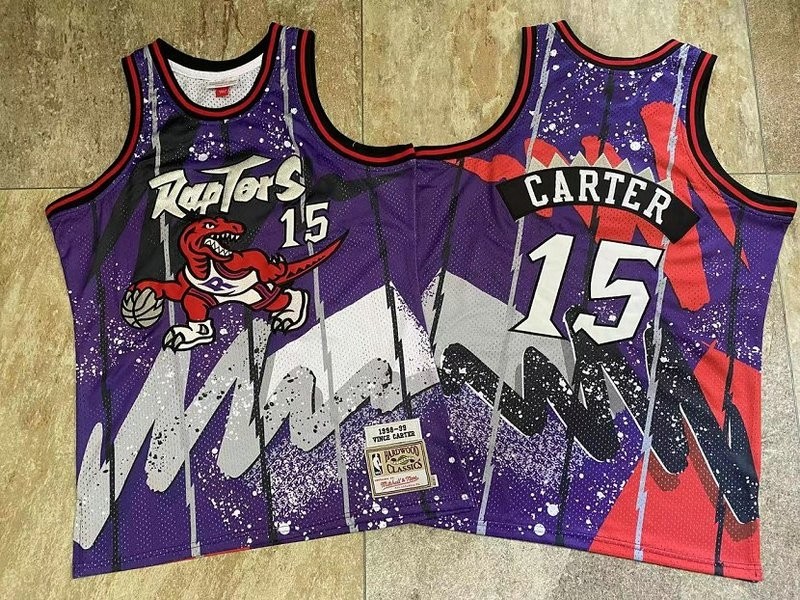 Raptors 15 Vince Carter Purple New Men Jersey