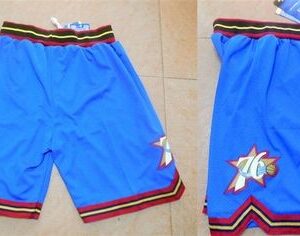 Philadelphia 76ers Blue Throwback Shorts