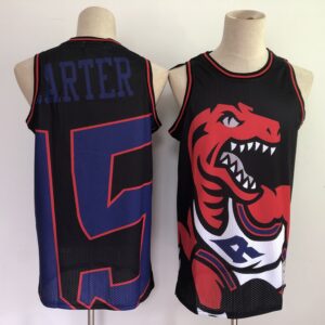 Raptors 15 Vince Carter Black Big Face Men Jersey