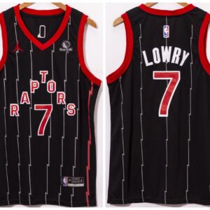 Raptors 7 Kyle Lowry Black City Edition Men Jersey