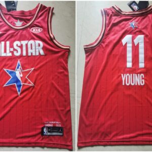 Hawks 11 Trae Young Red 2020 All-Star Jordan Brand Men Jersey