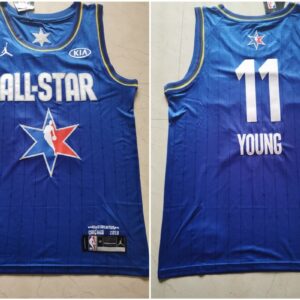 Hawks 11 Trae Young Blue 2020 All-Star Jordan Brand Men Jersey