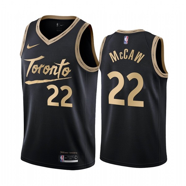 Raptors 22 Patrick McCaw Black 2020-21 City Edition Men Jersey