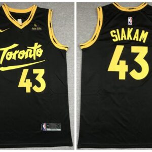 Raptors 43 Pascal Siakam Black 2020-21 City Edition Men Jersey