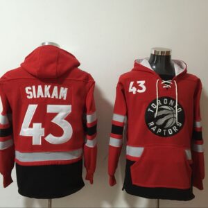 Raptors 43 Pascal Siakam Red Hoodie Sweatshirt