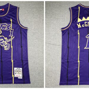 Raptors 1 Tracy McGrady Purple 1998-99 Hardwood Classics Men Jersey