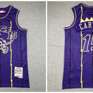 Raptors 15 Vince Carter Purple 1998-99 Hardwood Classics Men Jersey