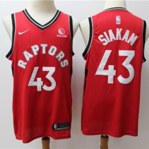 Raptors 43 Pascal Siakam Red Men Jersey