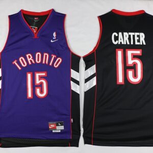 Raptors 15 Vince Carter Black Purple Mesh Men Jersey