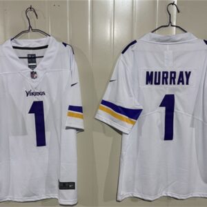 Minnesota Vikings 1 Kyler Murray White Vapor Limited Men Jersey
