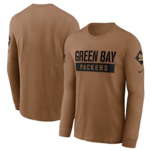 Packers 2023 Brown Salute To Service Long Sleeve T-Shirt