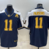 Nike Cowboys 11 Micah Parsons Blue Gold Thanksgiving Limited Men Jersey