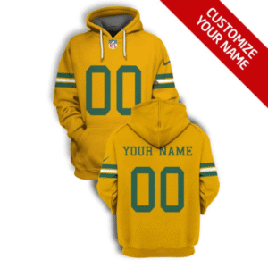 Packers Customized Yellow 2021 Stitched New Hoodie