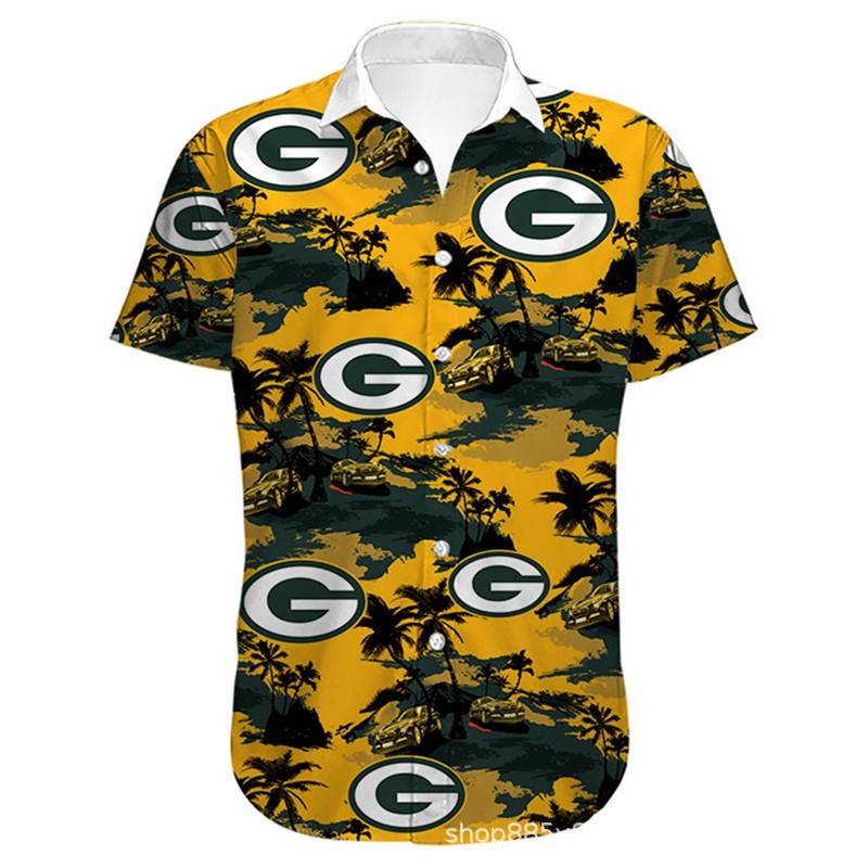 Green Bay Packers Hawaiian Short Sleeve Shirt