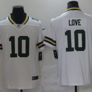 Packers 10 Jordan Love White 2020 Draft Vapor Limited Men Jersey