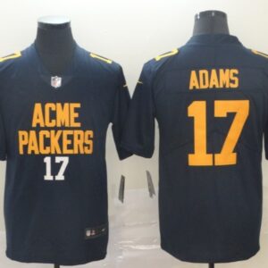 Packers 17 Davante Adams City Edition Navy Jersey