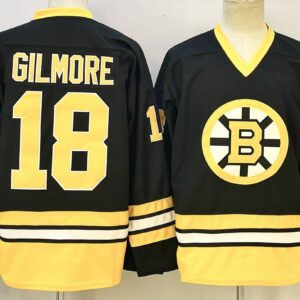 Bruins 18 Gilmore Black New Men Jersey